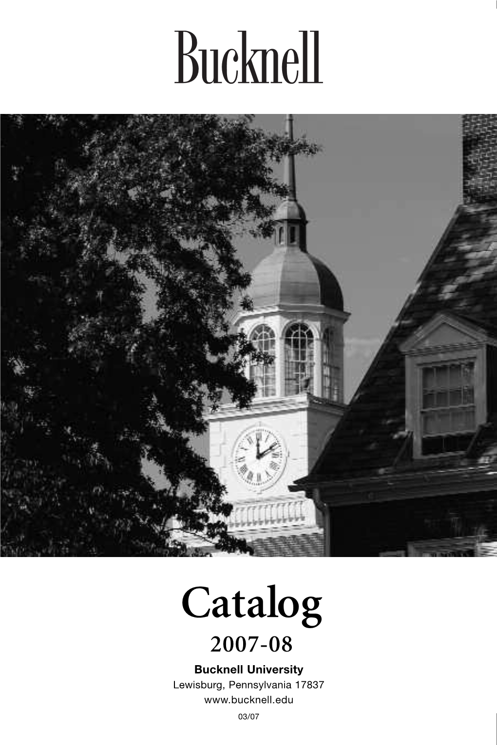 Bucknell Course Catalog 07-08