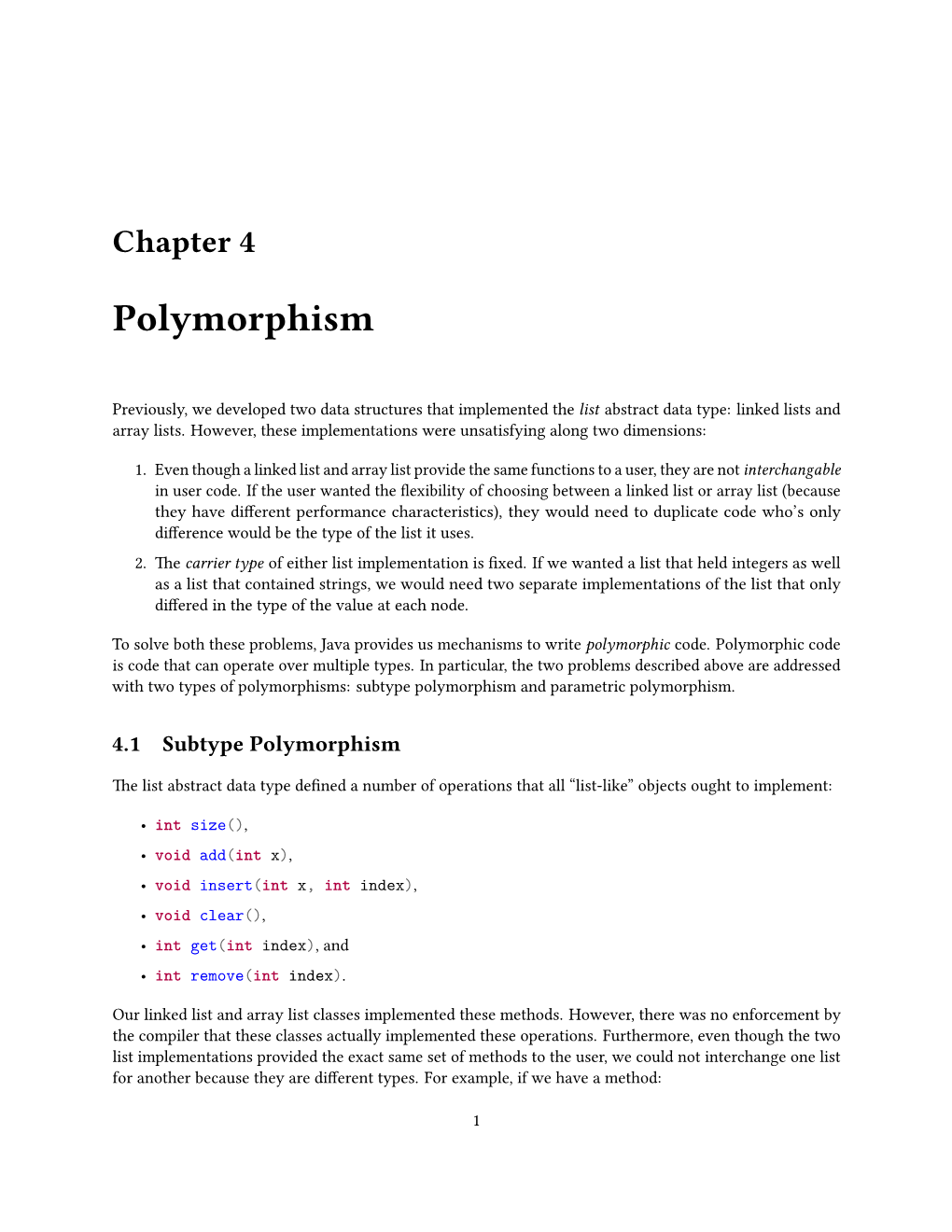 Polymorphism