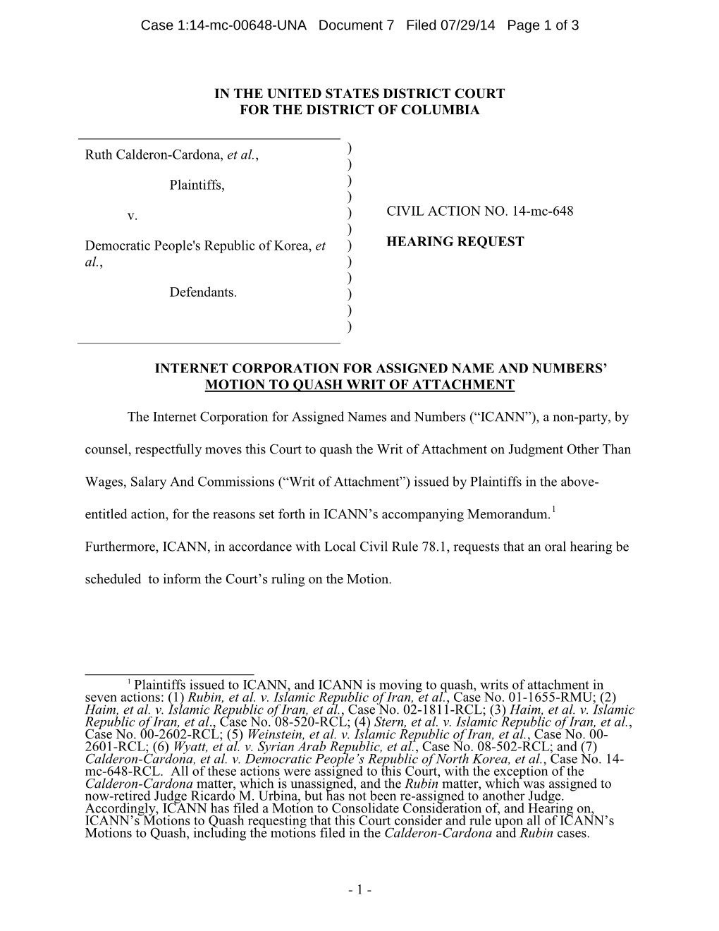 1:14-Mc-00648-UNA Document 7 Filed 07/29/14 Page 1 of 3