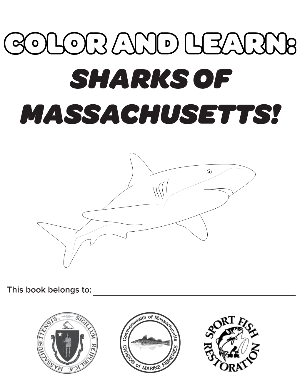 Color and Learn: Sharks of Massachusetts!