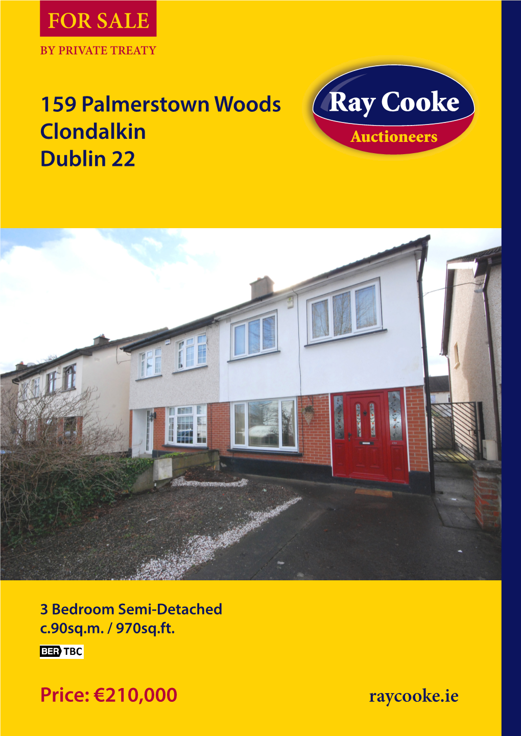 159 Palmerstown Woods Clondalkin Dublin 22 for SALE