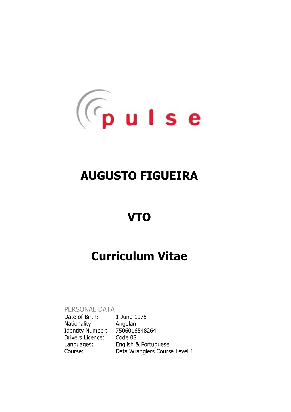 AUGUSTO FIGUEIRA VTO Curriculum Vitae