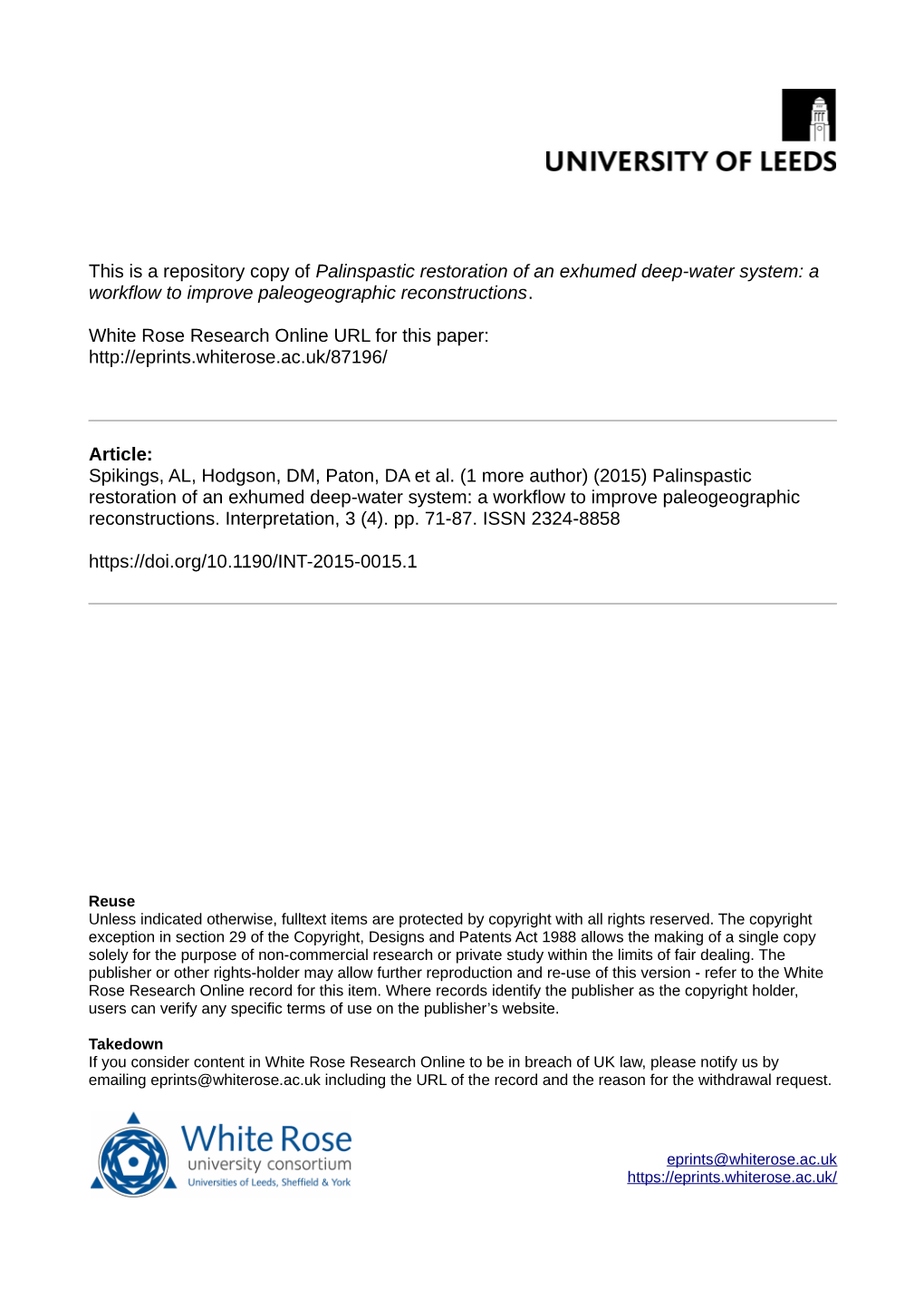 Palinspastic Restoration of an Exhumed Deep-Water System: a Workflow to Improve Paleogeographic Reconstructions