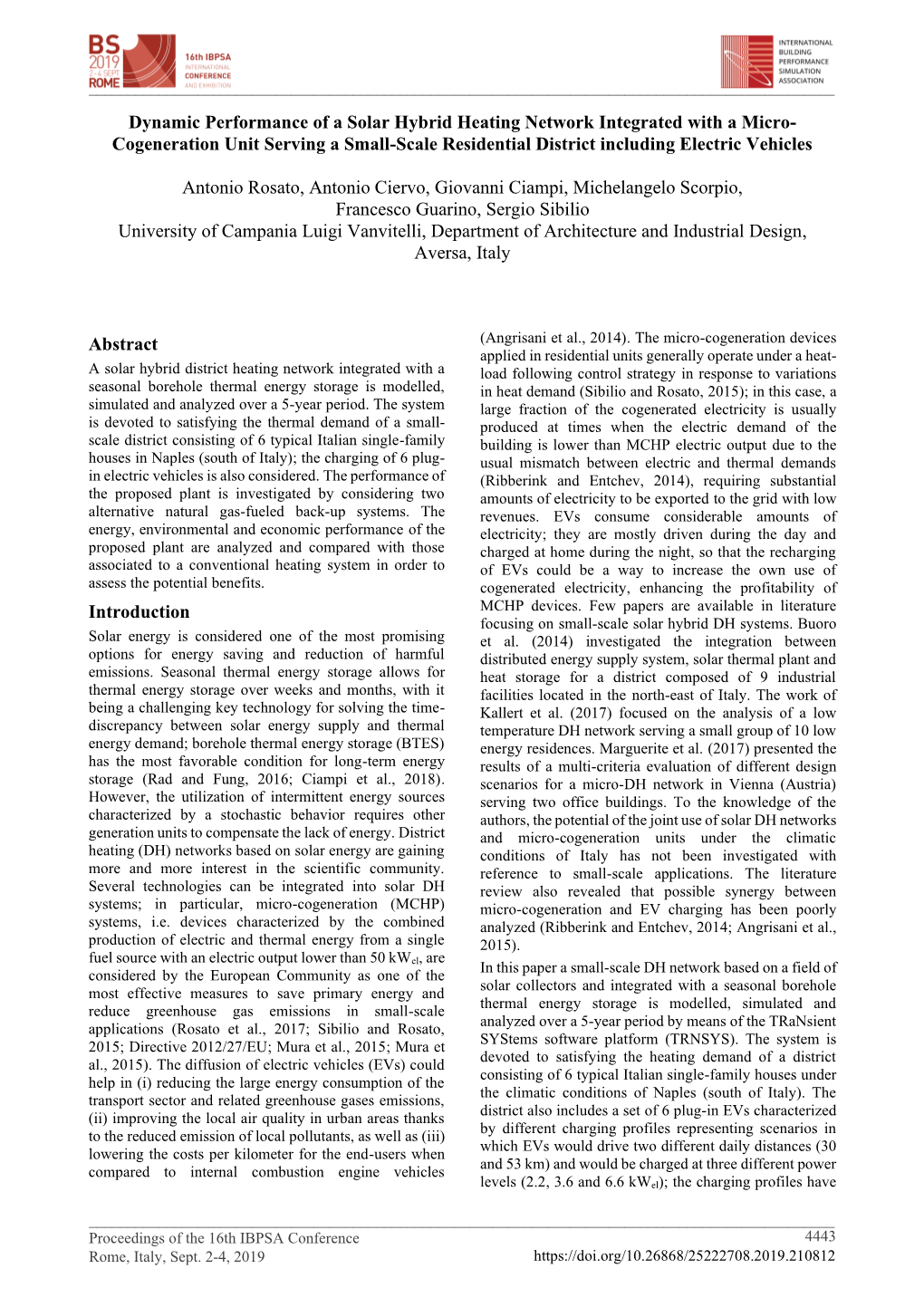 Dynamic Performance of a Solar Hybrid Heating Network Integrated with a Micro