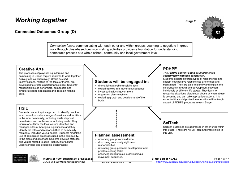 Working Together Stage 2