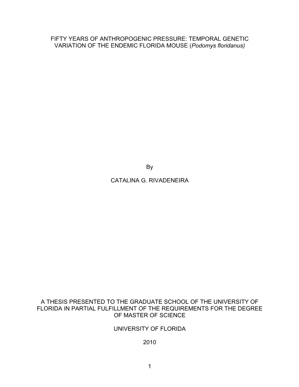 University of Florida Thesis Or Dissertation