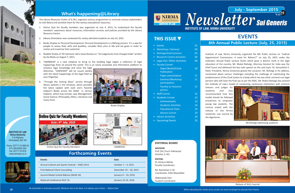 29 Law News Letter July