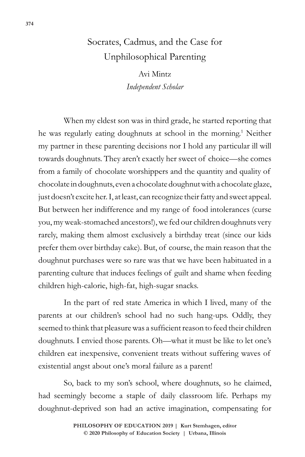 Socrates, Cadmus, and the Case for Unphilosophical Parenting