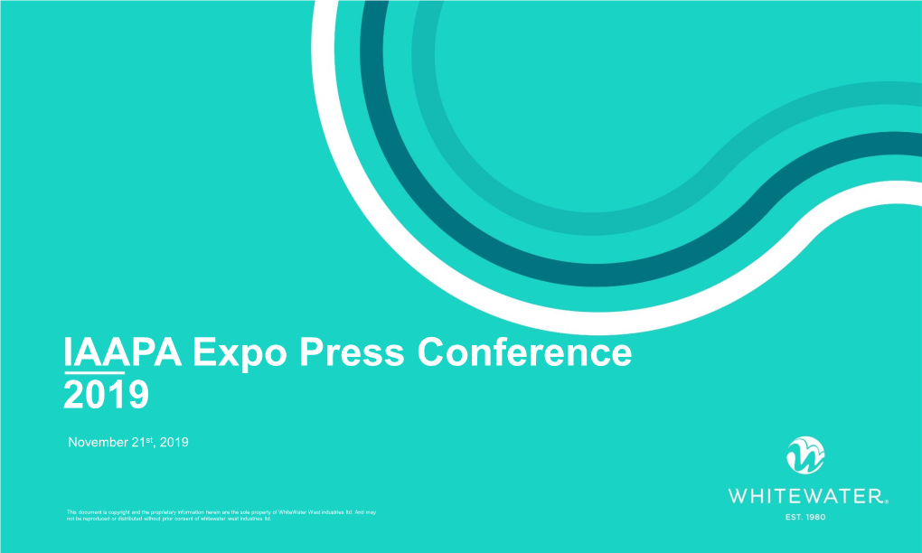 IAAPA Expo Press Conference 2019