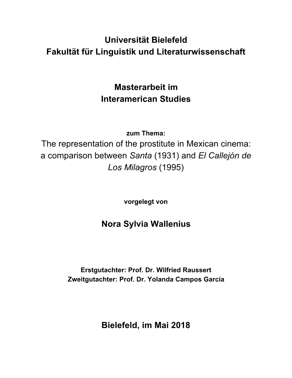 Universität Bielefeld Fakultät Für Linguistik Und Literaturwissenschaft