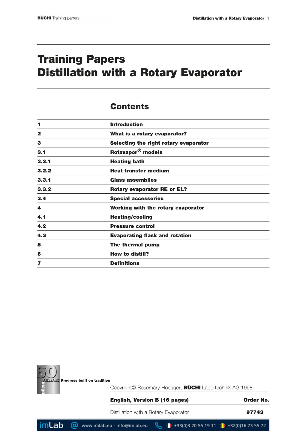 Distillation with a Rotary Evaporator 1