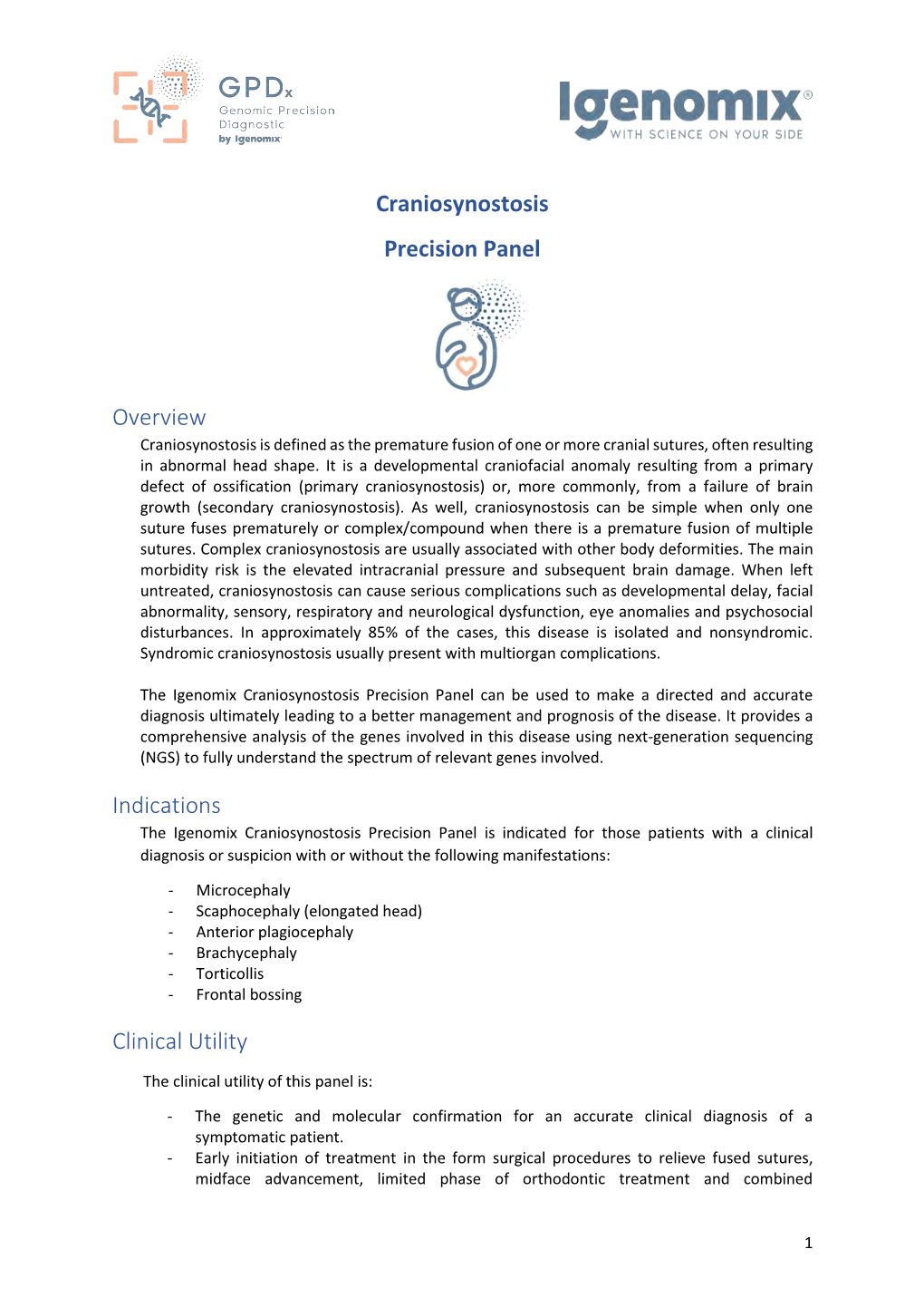 Craniosynostosis Precision Panel Overview Indications Clinical Utility