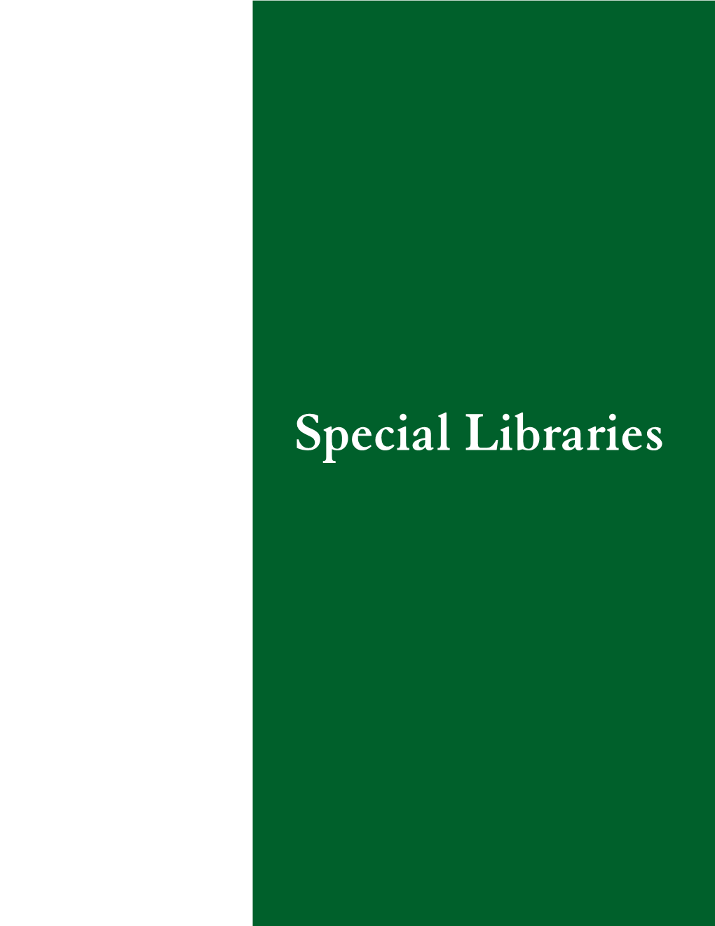 Special Libraries Aerojet Redmond Operations