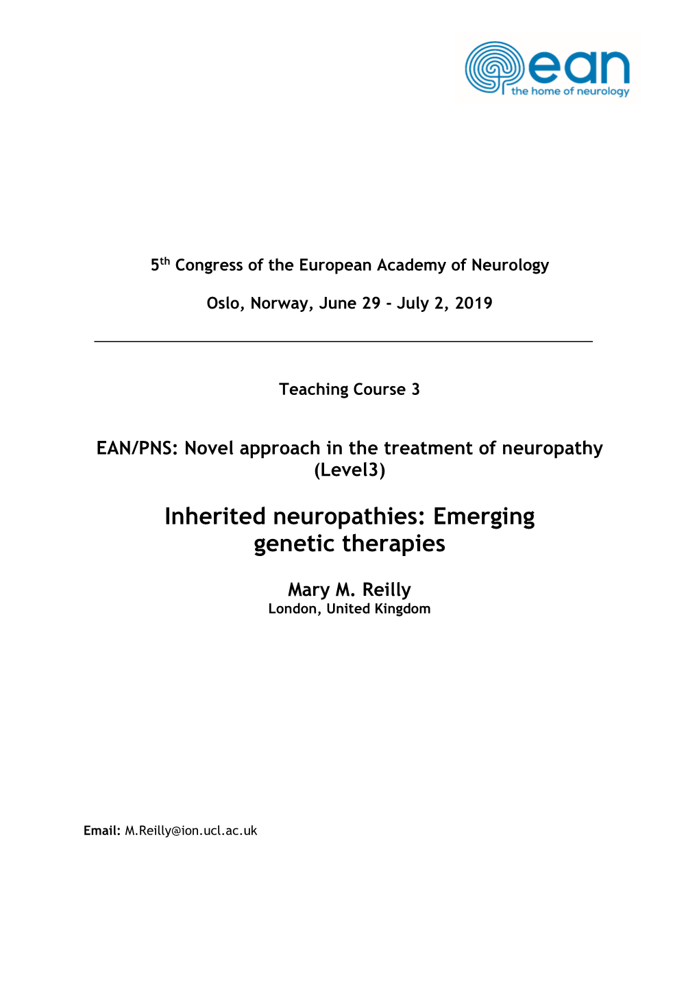 Inherited Neuropathies: Emerging Genetic Therapies