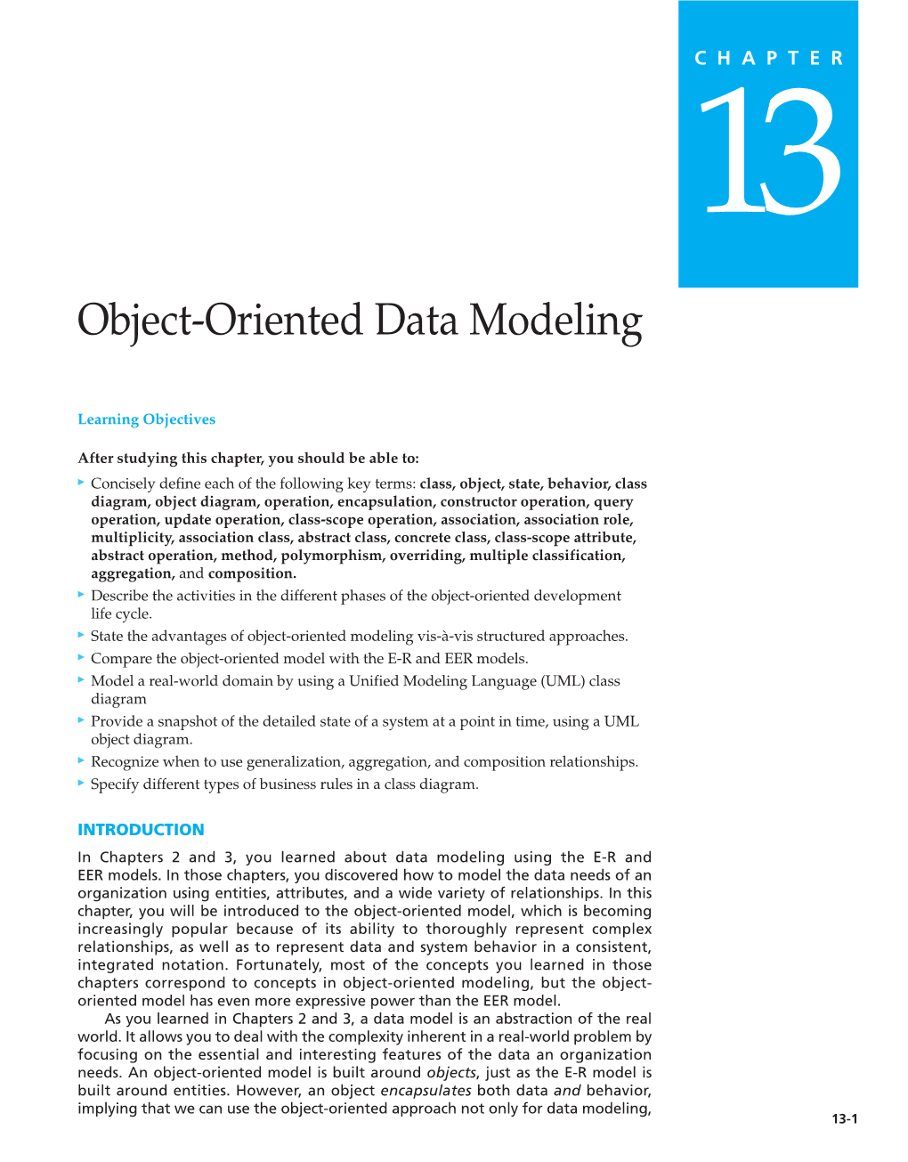 Object-Oriented Data Modeling