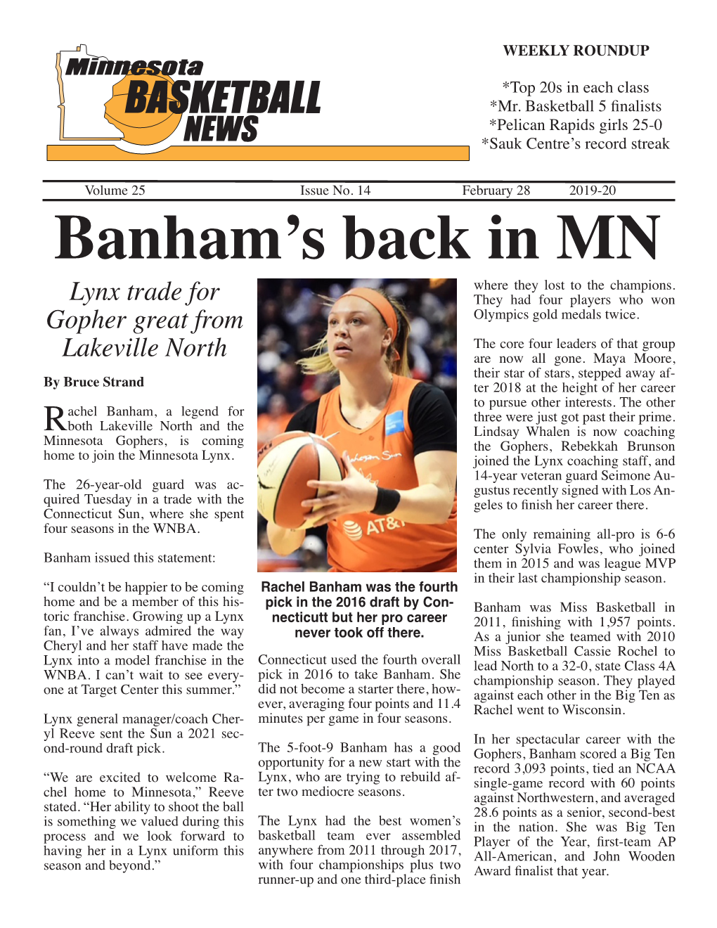 Banham's Back in MN