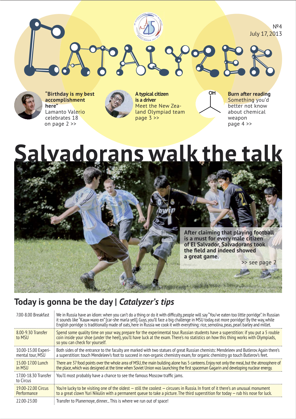 Salvadorans Walk the Talk