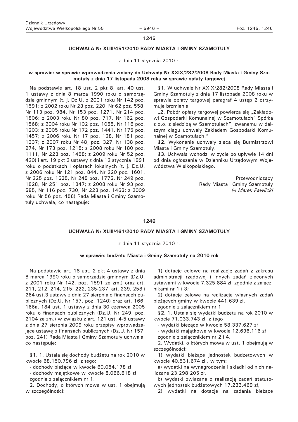 Dziennik Nr 055-2010 Pozycja 1246.Pdf