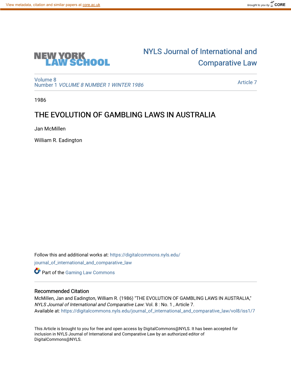 The Evolution of Gambling Laws in Australia