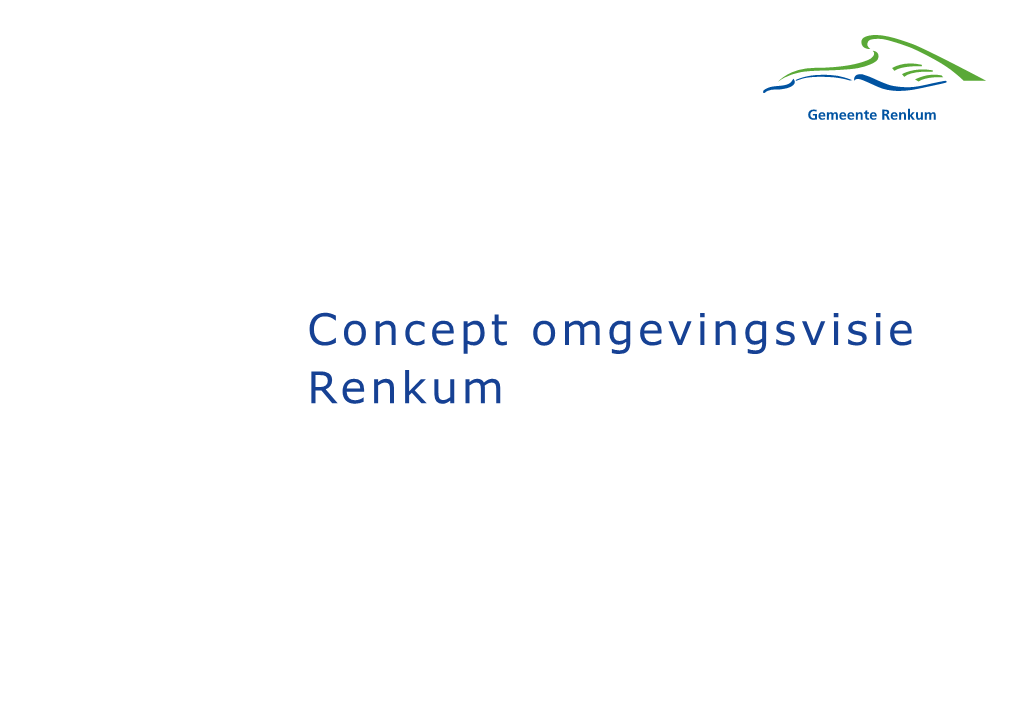 Concept Omgevingsvisie Renkum PROJECT