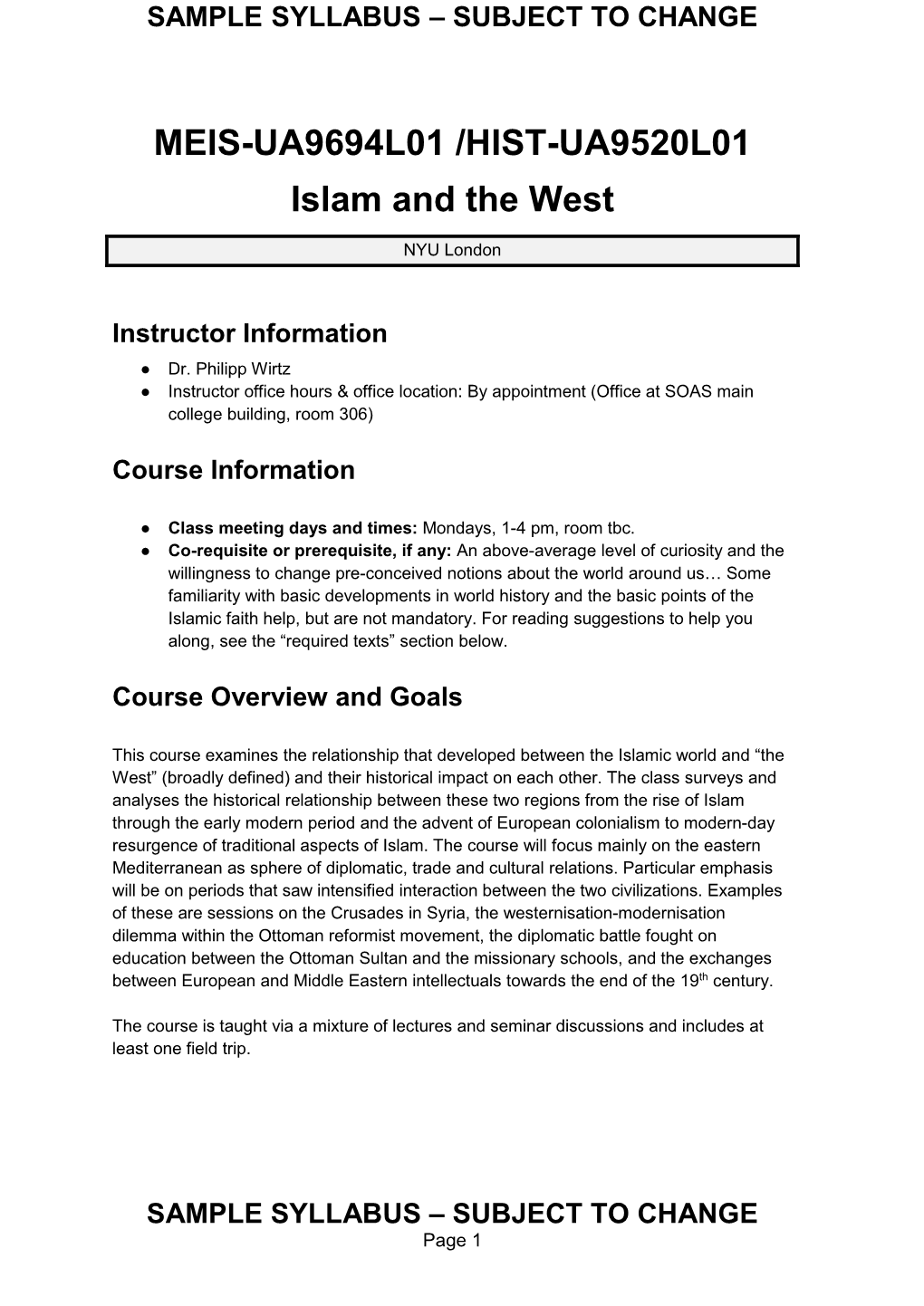 Islam and the West