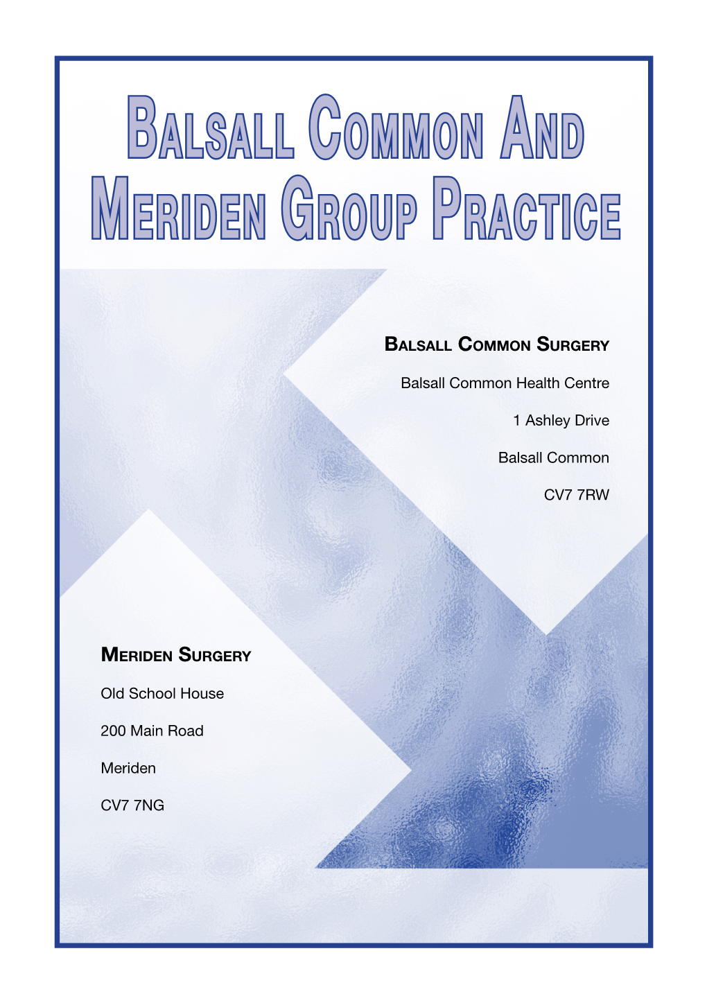 Balsall Common and Meriden Group Practice