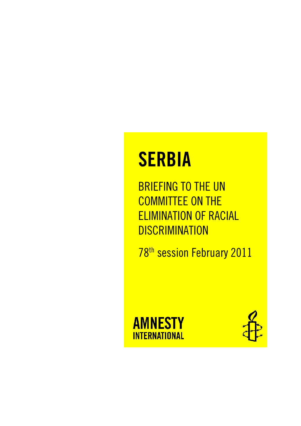 CERD 78 Serbia