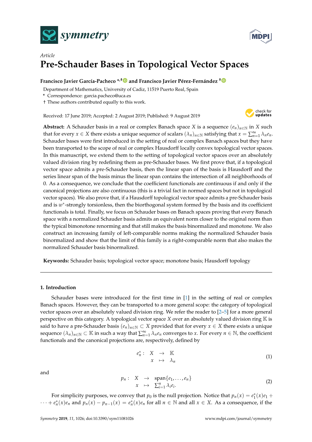 Pre-Schauder Bases in Topological Vector Spaces