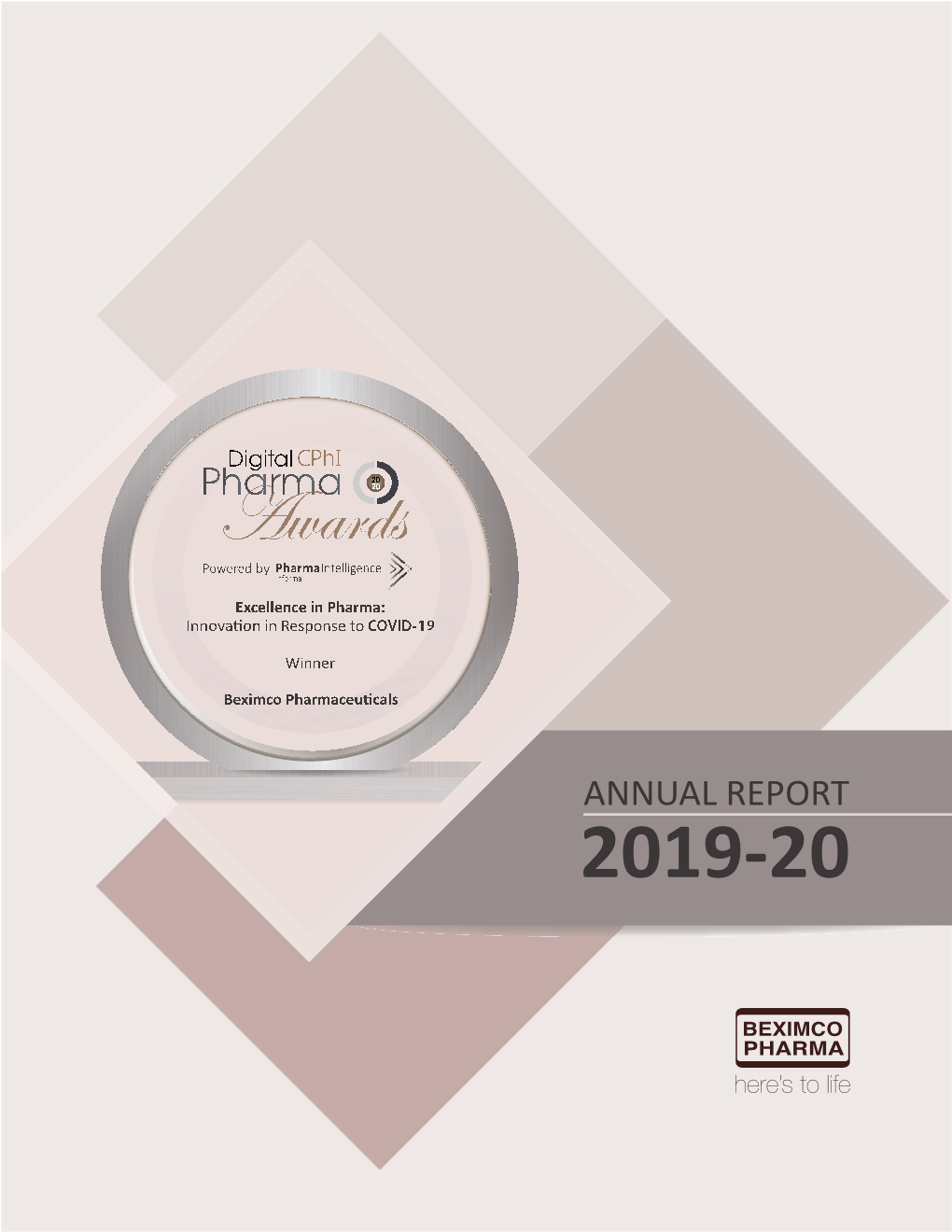 ANNUAL REPORT 2019-20 Awards Powered by Pharmaintelligence Informa