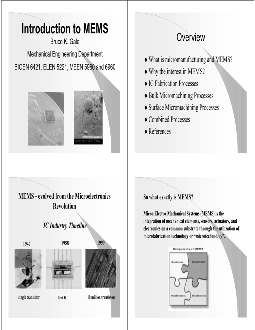 Introduction to MEMS Bruce K