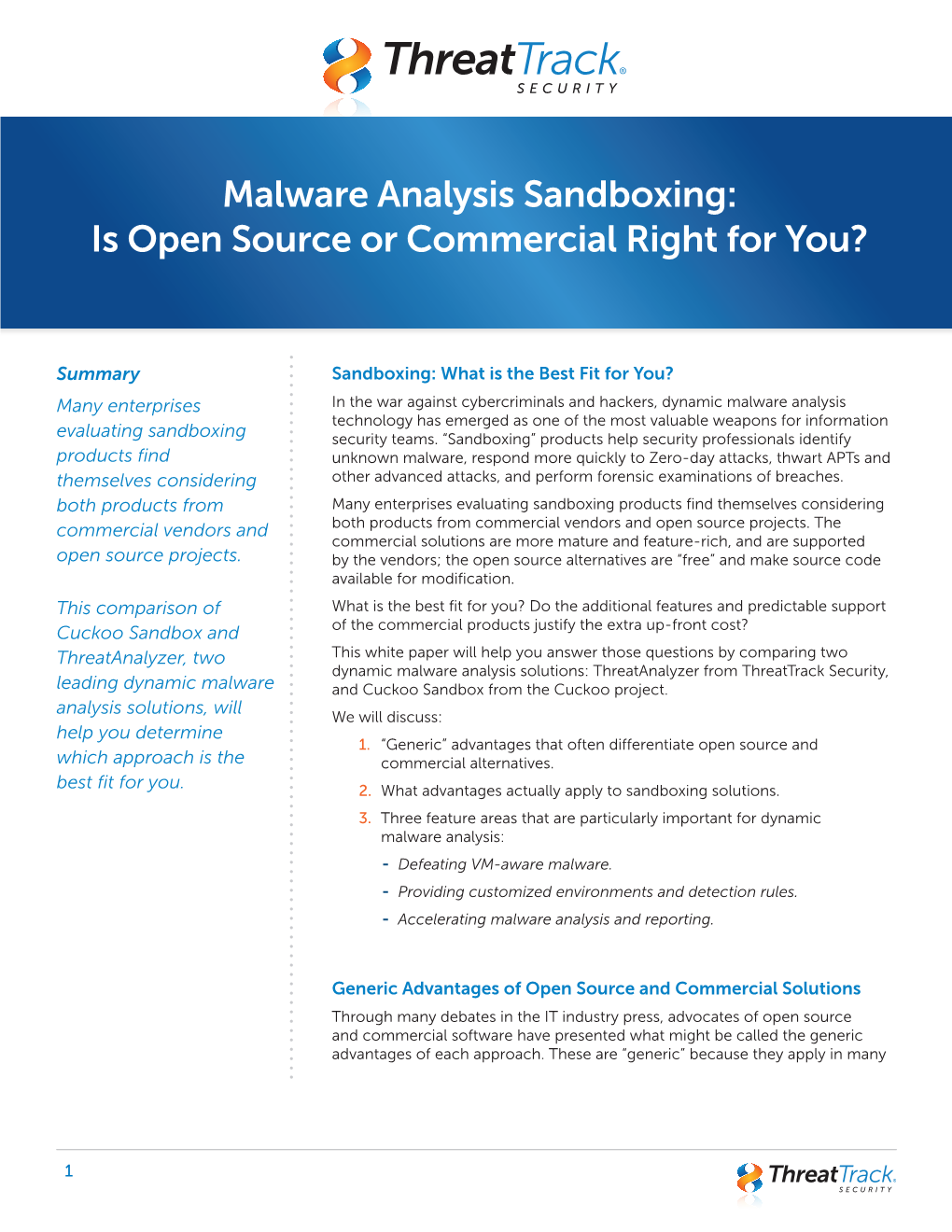 Malware Analysis Sandboxing: Is Open Source Or Commercial Right for You?