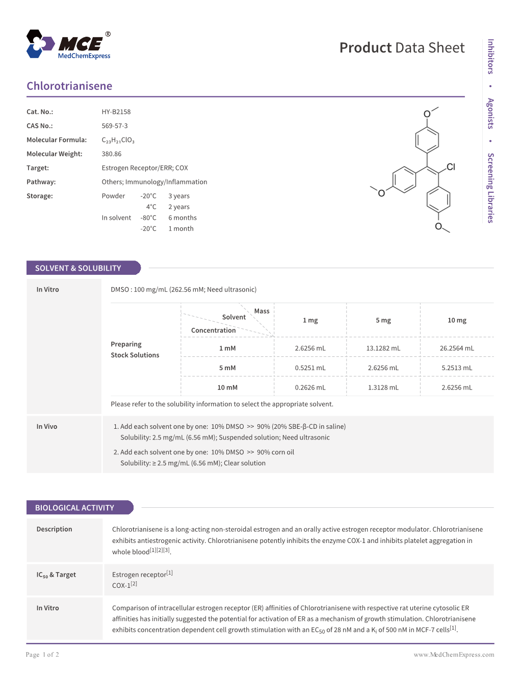 Product Data Sheet