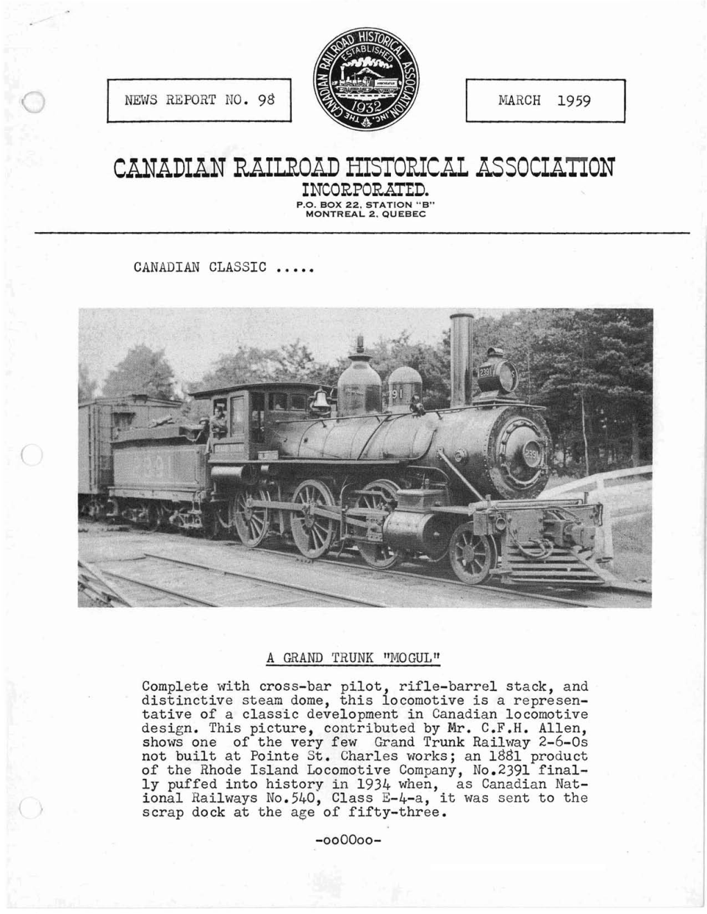 Canadian Rail No098 1959