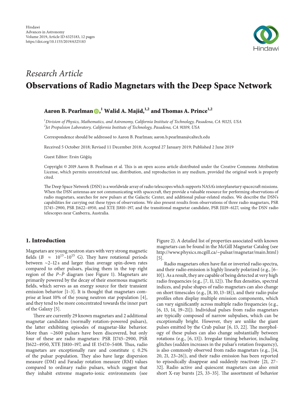 Observations of Radio Magnetars with the Deep Space Network