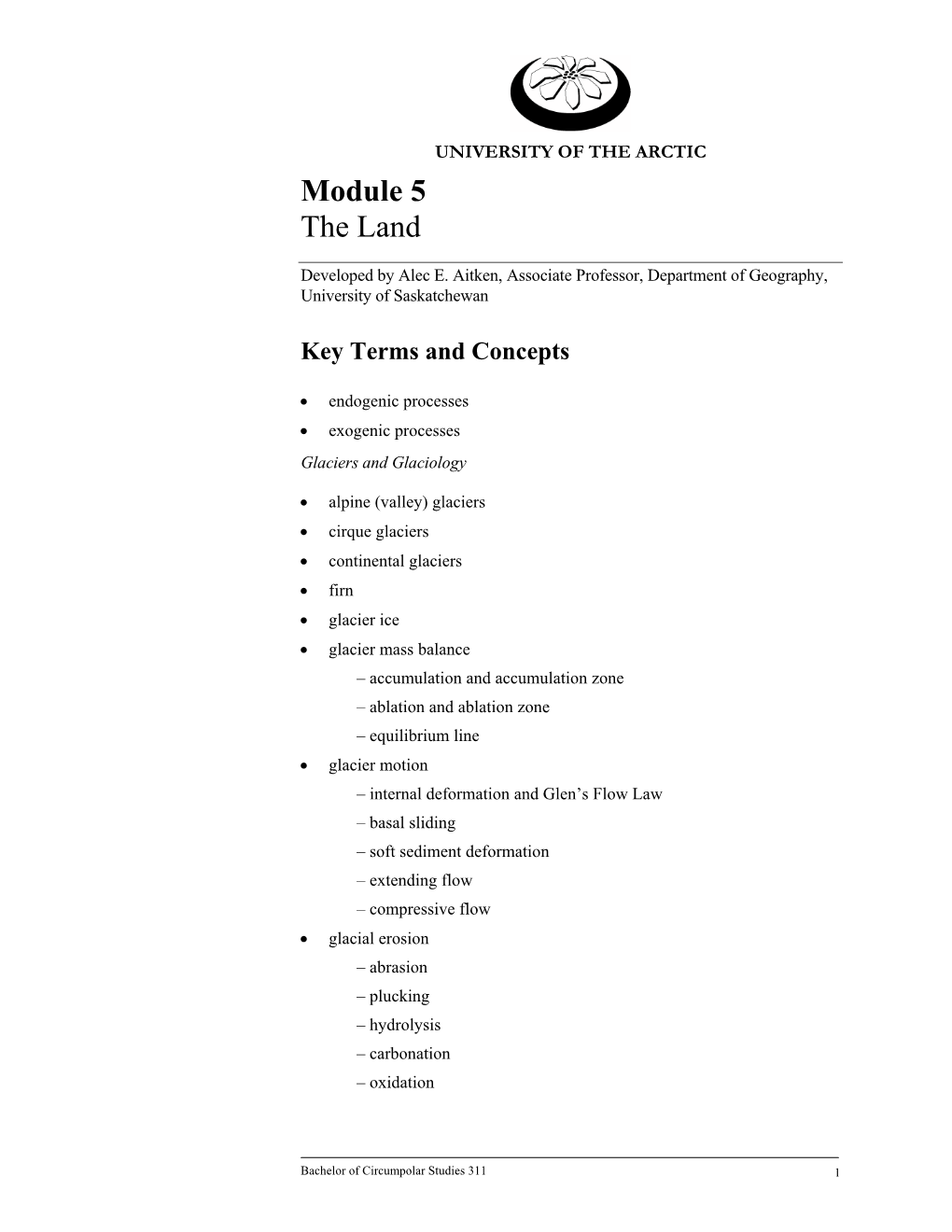 Module 5 the Land