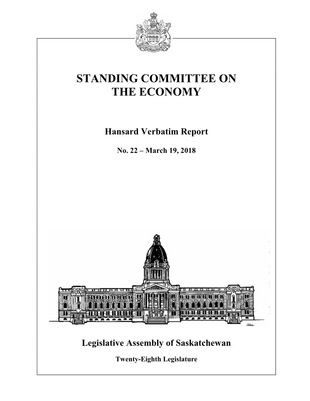 March 19, 2018 Economy Committee