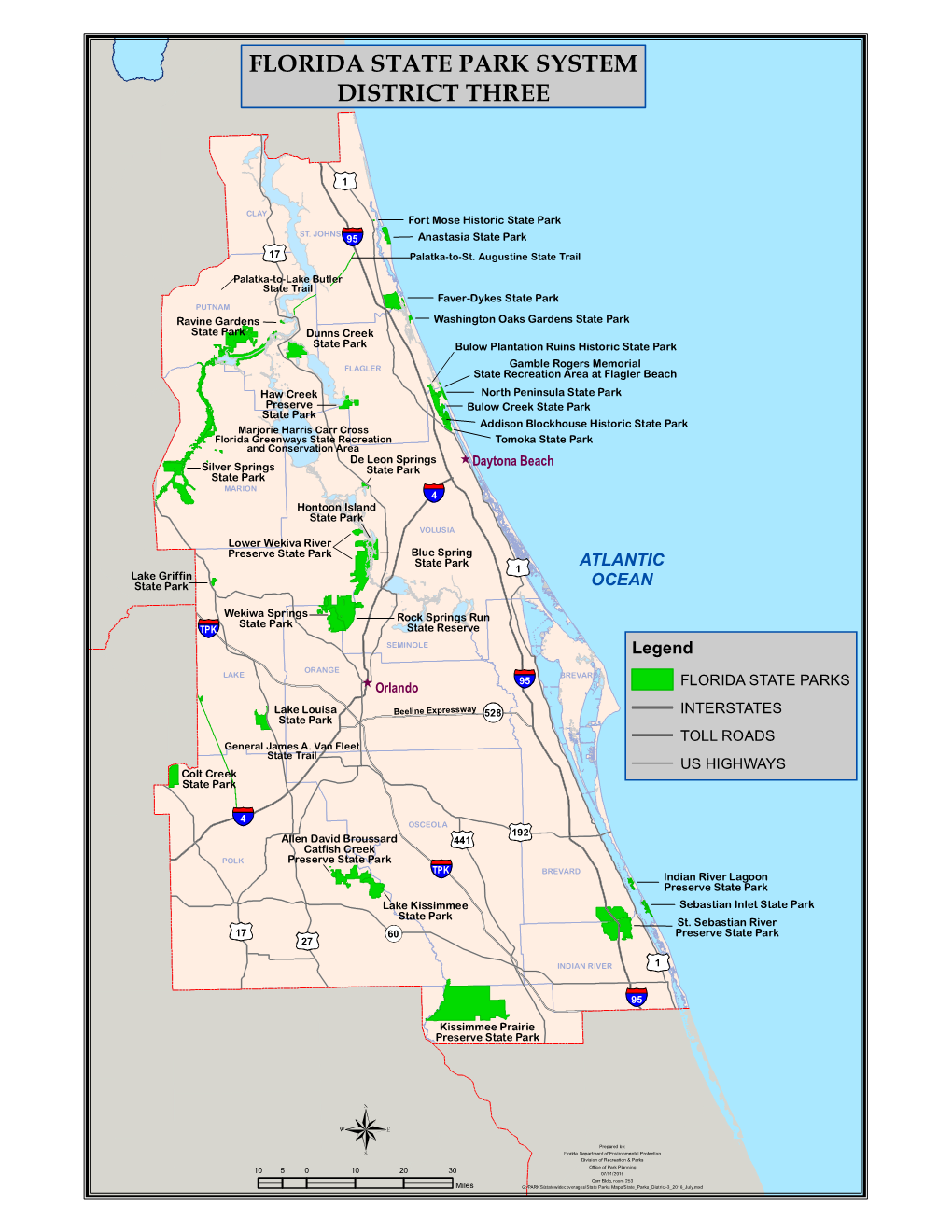 Florida State Park System District Three