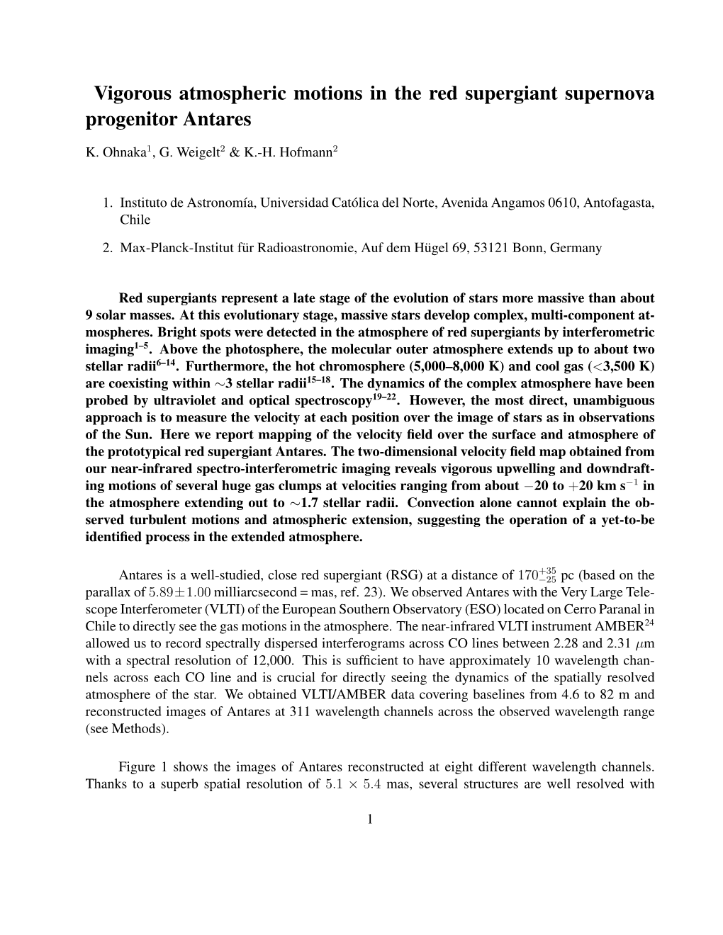 Vigorous Atmospheric Motions in the Red Supergiant Supernova Progenitor Antares