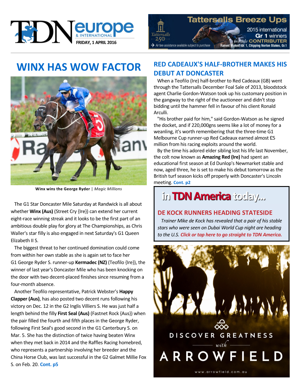 Winx Has Wow Factor