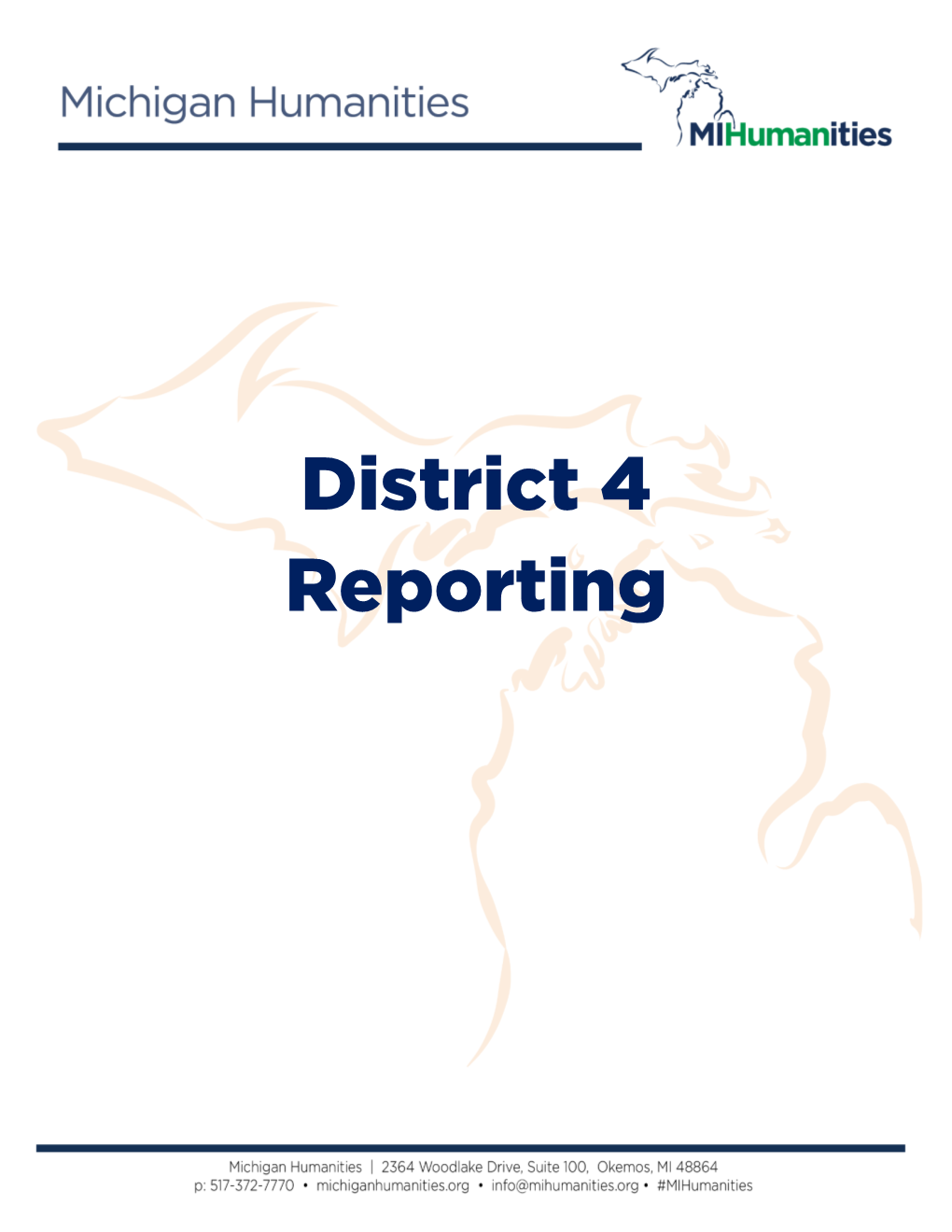 District 4 Reporting District 4 Grants and Programs FY2020 Honorable John Moolenaar