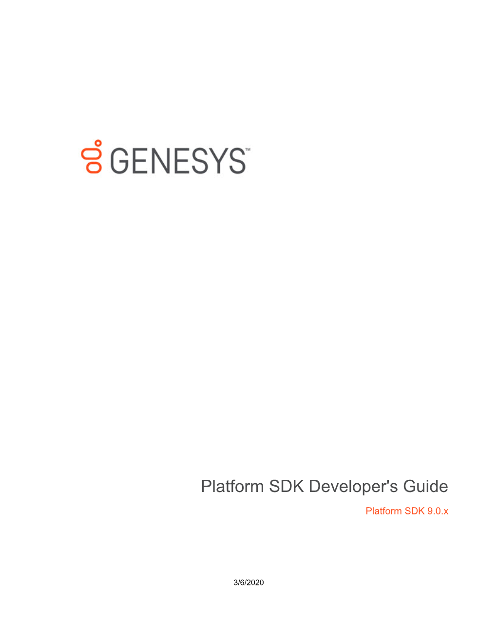 Platform SDK Developer's Guide