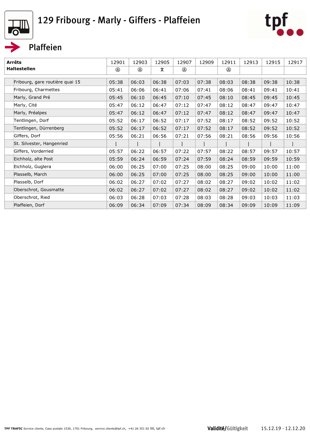 Horaires De Lignes