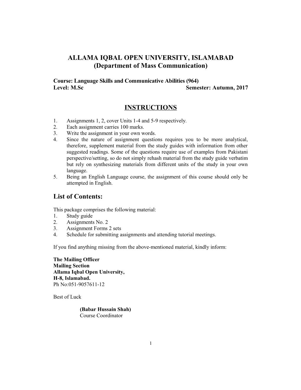 Allama Iqbal Open University s8