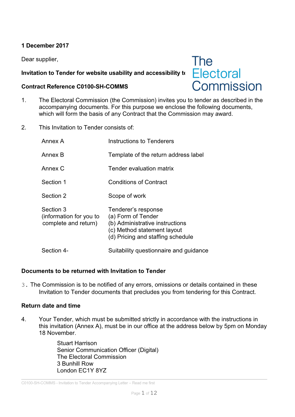 C0100-SH-COMMS-ITT-Accompanying-Letter-Read-Me-First