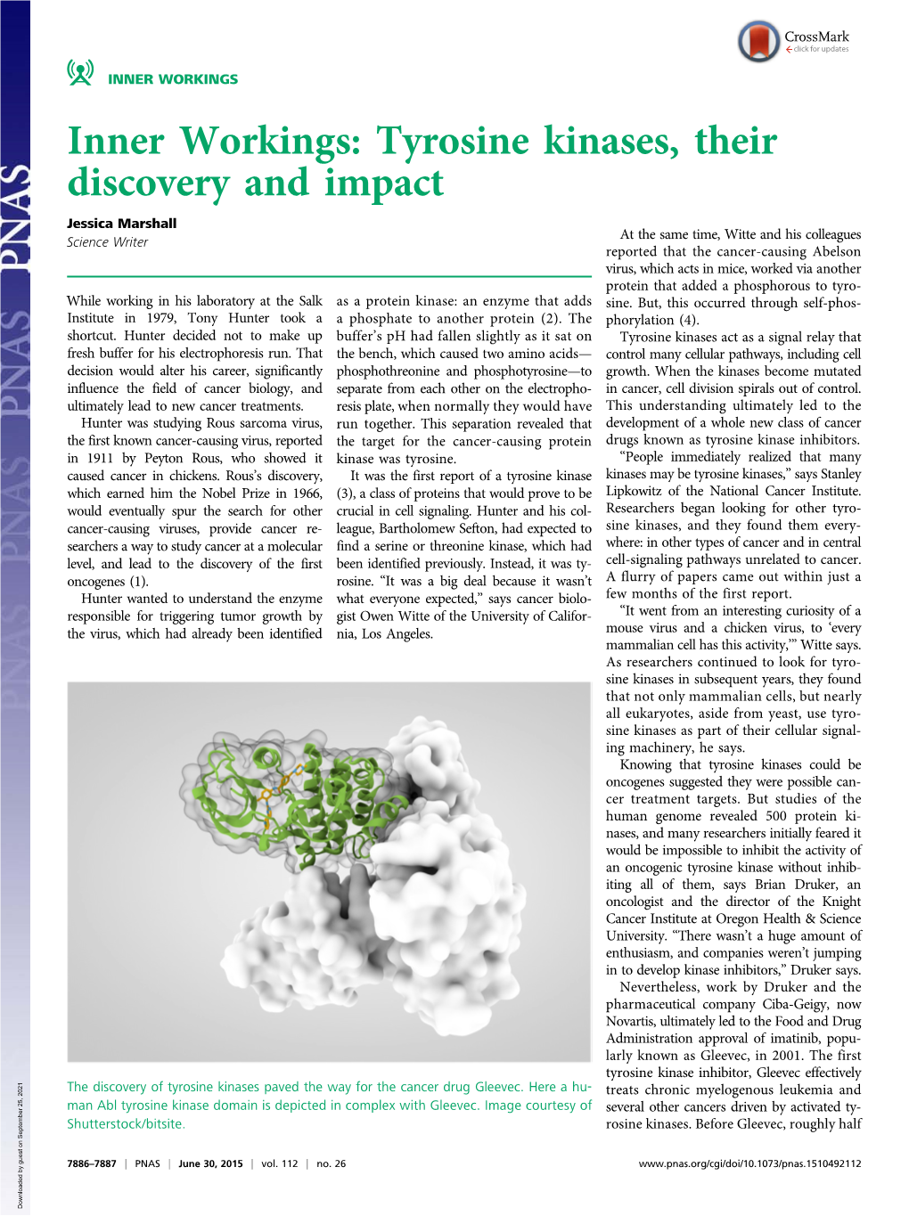 Inner Workings: Tyrosine Kinases, Their Discovery and Impact