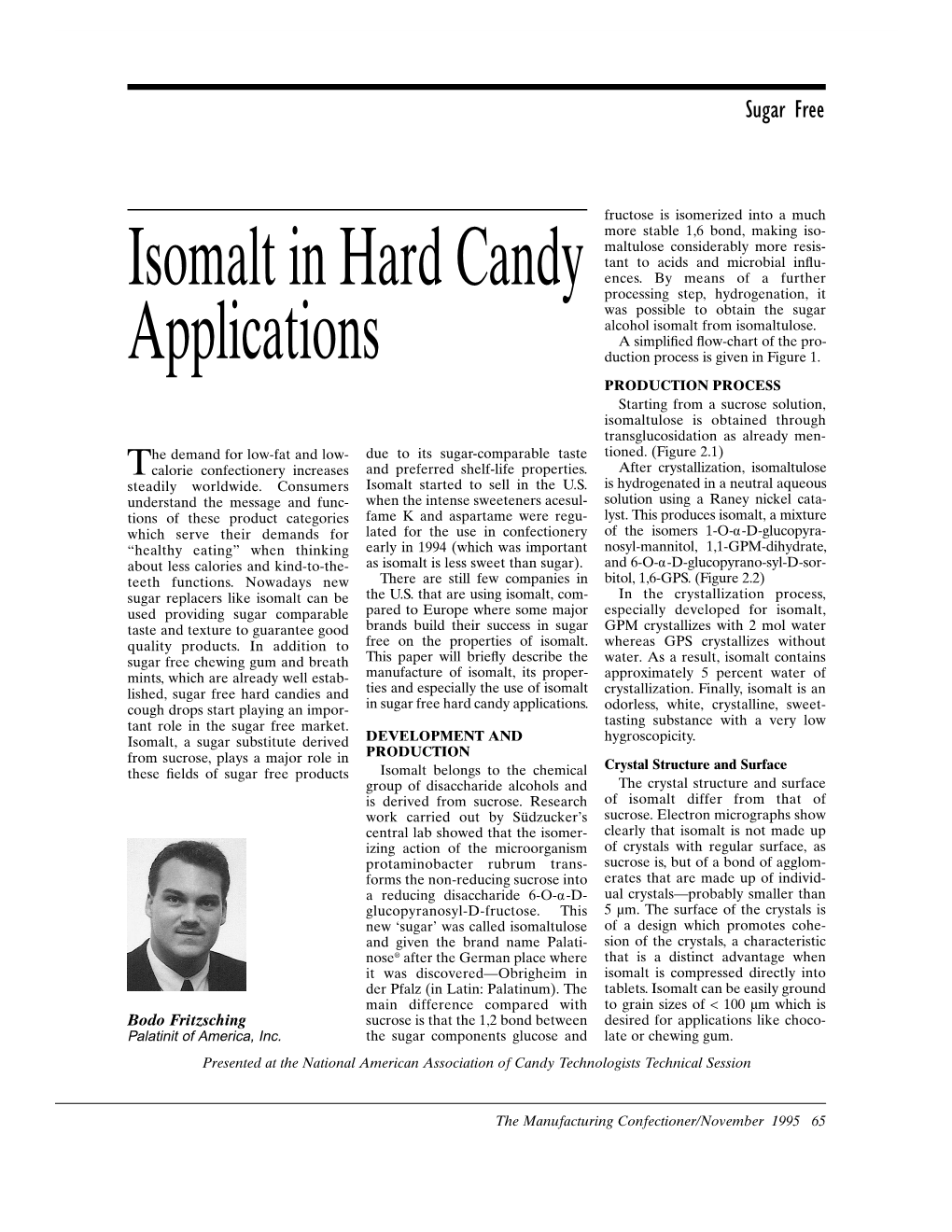 Isomalt in Hard Candy Applications