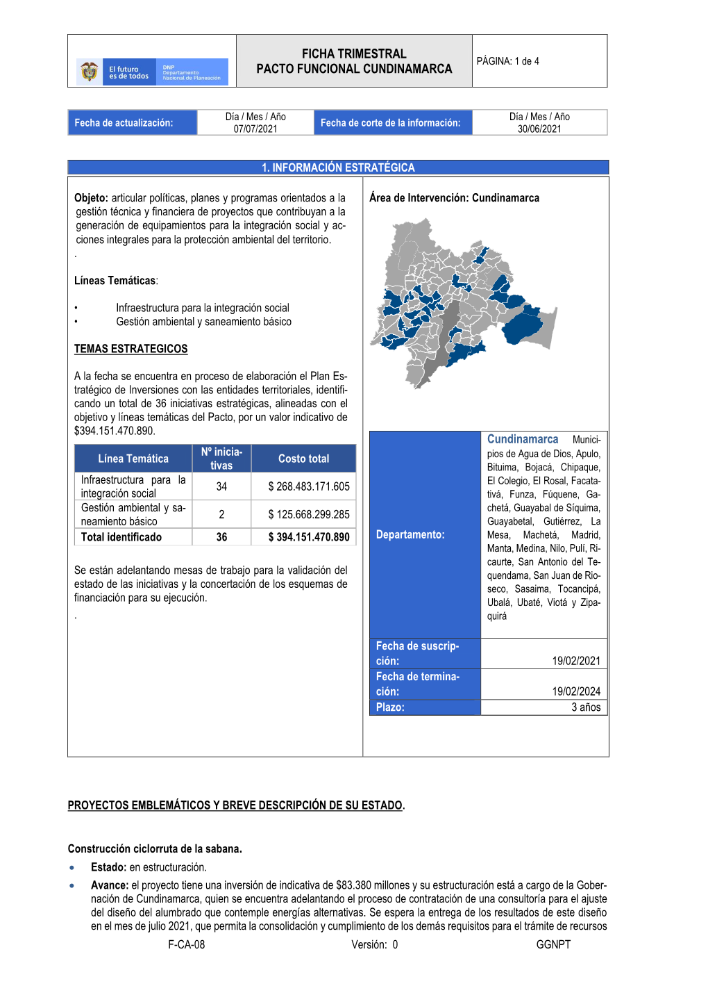 Informe De Avance De IAF De Regalías Directas Desde 2003