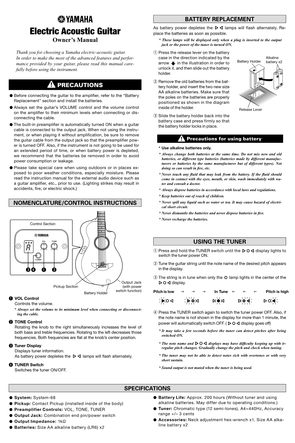 Electric Acoustic Guitar Guitar