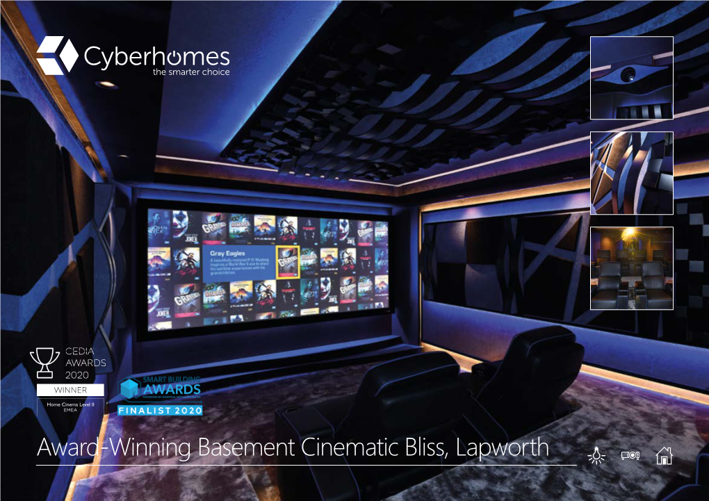 Award-Winning Basement Cinematic Bliss, Lapworth Creating the Futuristic Home Cinema Experience