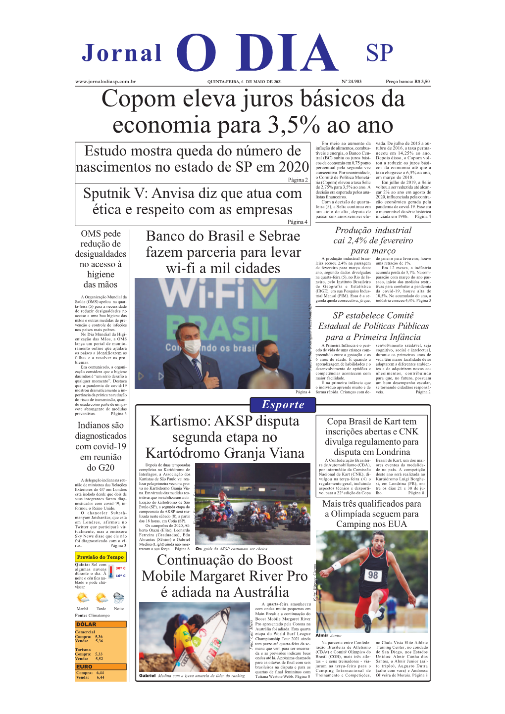 Copom Eleva Juros Básicos Da Economia Para 3,5% Ao Ano Jornal